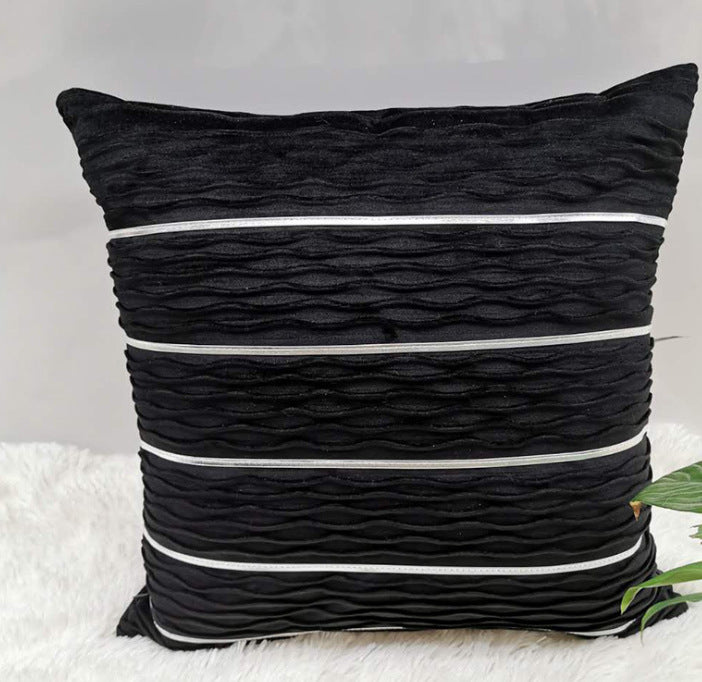 Luxury Striped Velvet Pillow Cover – 45x45cm