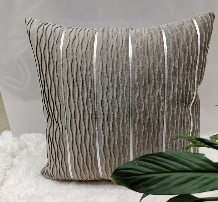 Luxury Striped Velvet Pillow Cover – 45x45cm