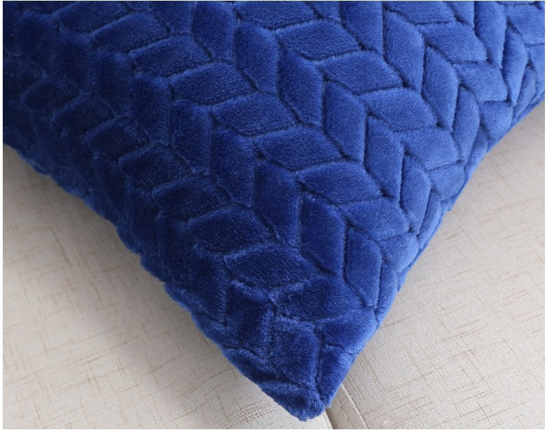 Flannel Solid Color Throw Pillow Cover – Nordic Simple Style