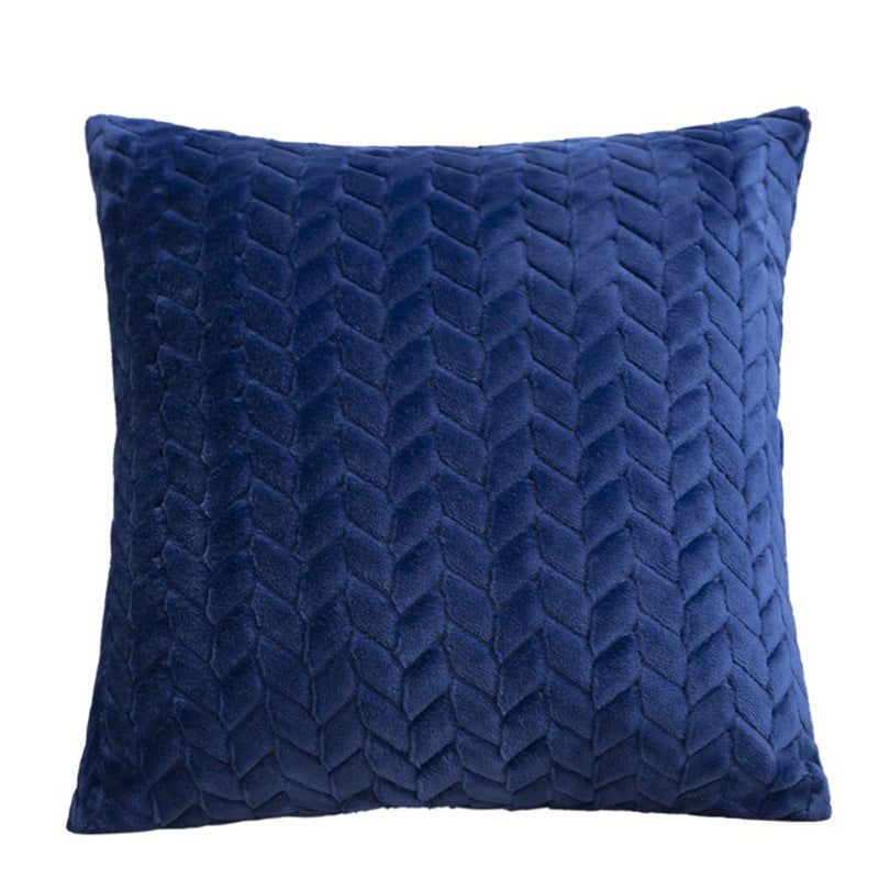 Flannel Solid Color Throw Pillow Cover – Nordic Simple Style