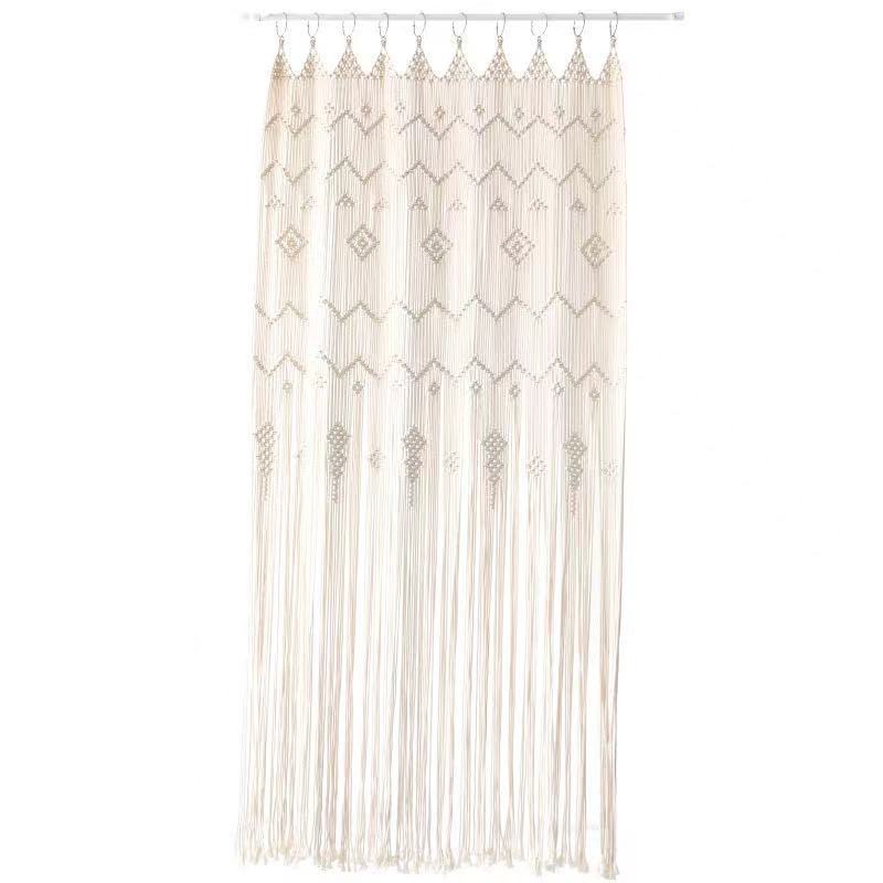 Bohemian Handwoven Hoop Door Curtain – Nordic European Style Tapestry