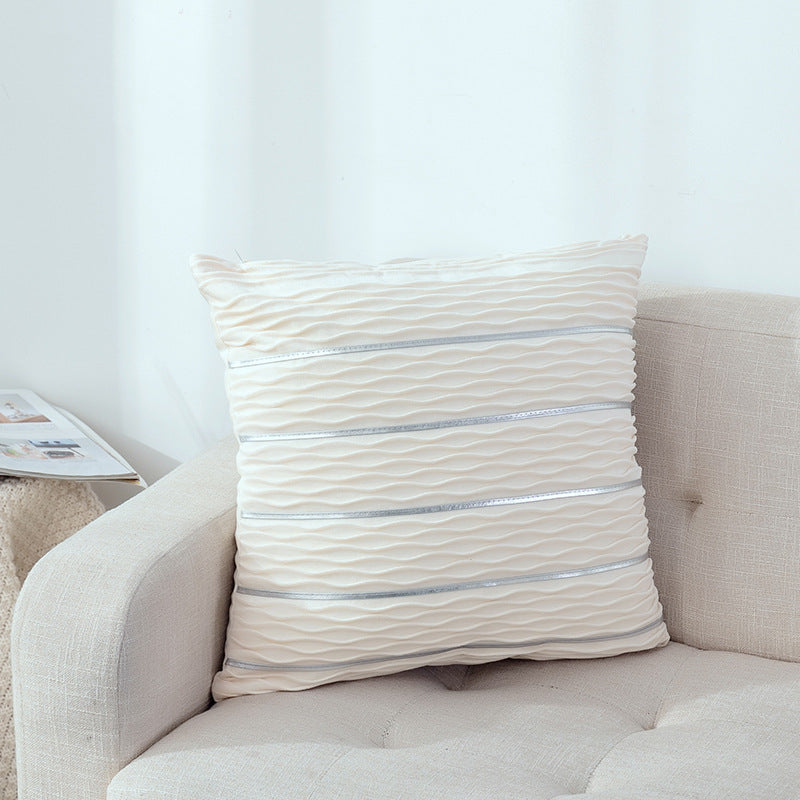 Luxury Striped Velvet Pillow Cover – 45x45cm