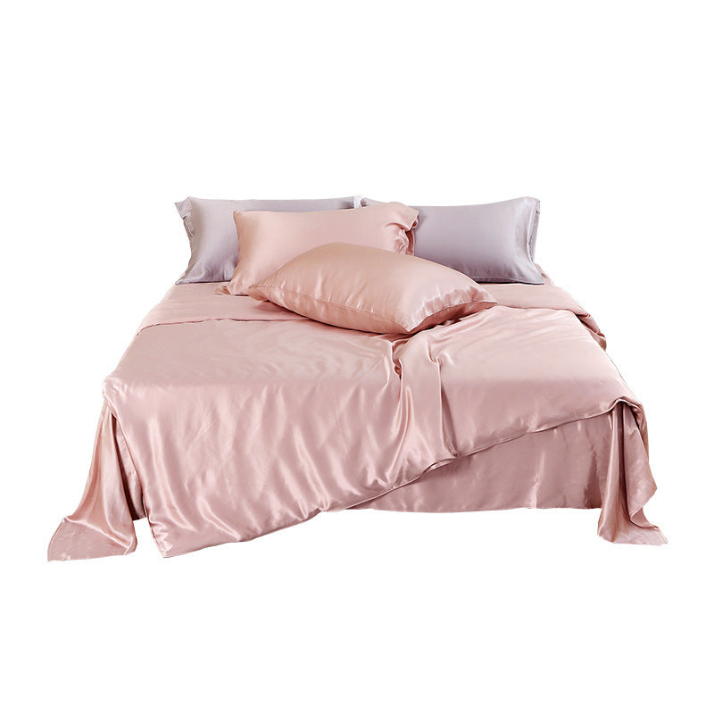 Silk Four-Piece Set, Solid Color – Simple Nordic Style