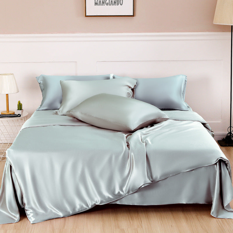 Silk Four-Piece Set, Solid Color – Simple Nordic Style