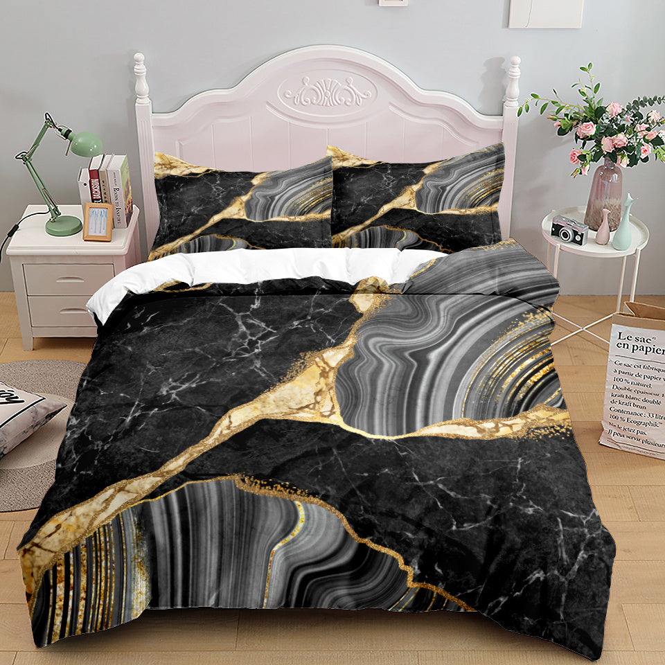 Bedding Home Textile Quilt Cover Three-Piece Set