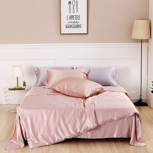 Silk Four-Piece Set, Solid Color – Simple Nordic Style