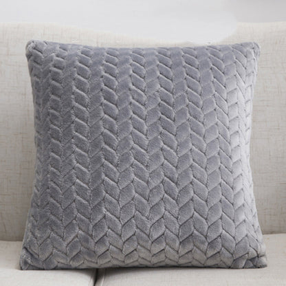 Flannel Solid Color Throw Pillow Cover – Nordic Simple Style