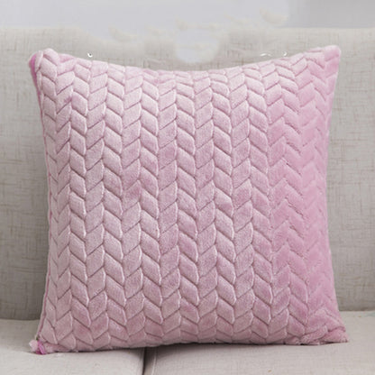 Flannel Solid Color Throw Pillow Cover – Nordic Simple Style