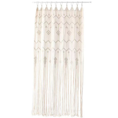 Bohemian Handwoven Hoop Door Curtain – Nordic European Style Tapestry