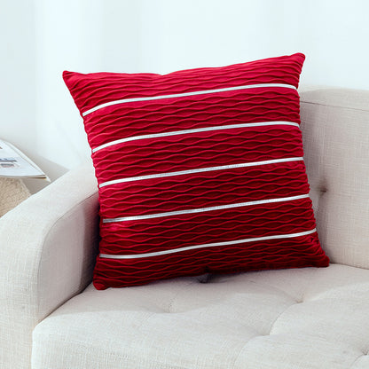 Luxury Striped Velvet Pillow Cover – 45x45cm