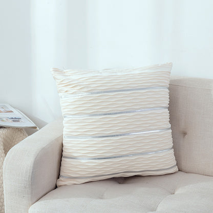 Luxury Striped Velvet Pillow Cover – 45x45cm