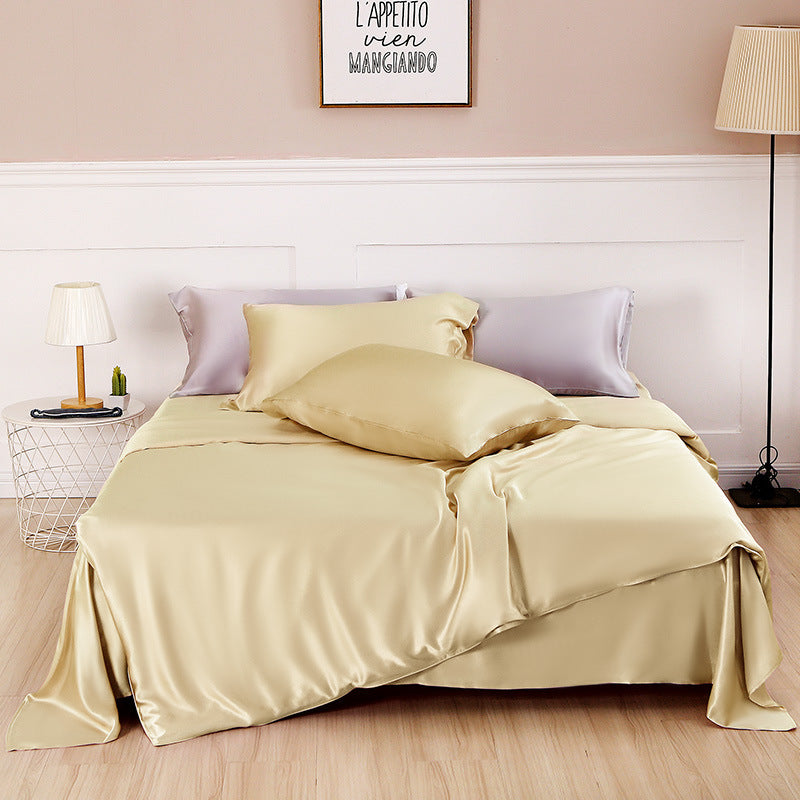 Silk Four-Piece Set, Solid Color – Simple Nordic Style