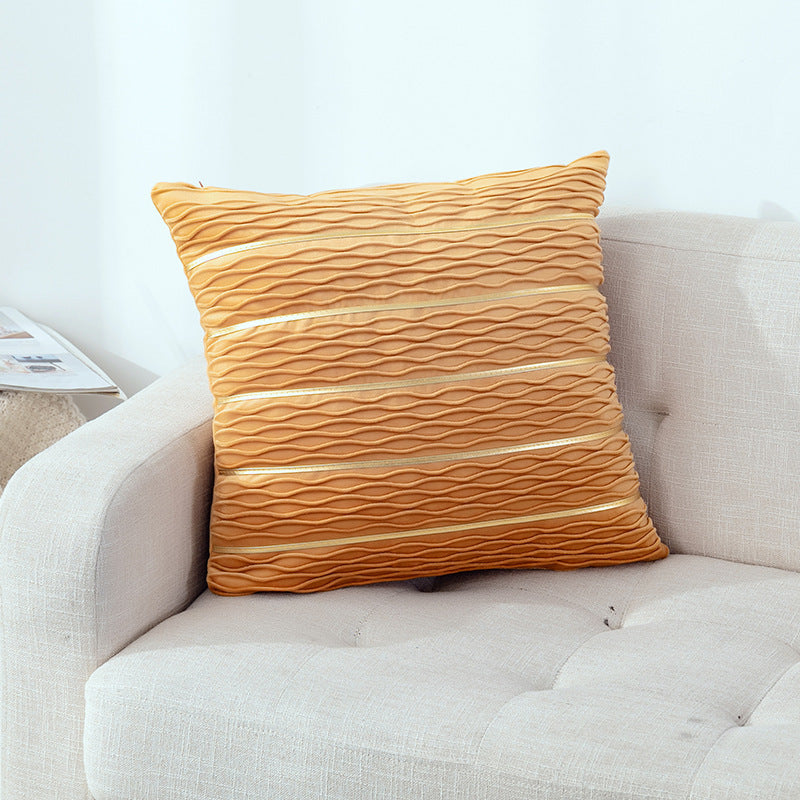 Luxury Striped Velvet Pillow Cover – 45x45cm