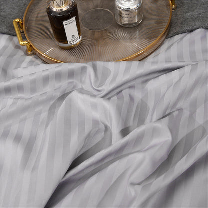 Geometric Flower Bedding Set – Nordic Style Quilt Cover and Pillowcase