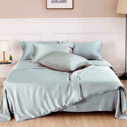 Silk Four-Piece Set, Solid Color – Simple Nordic Style