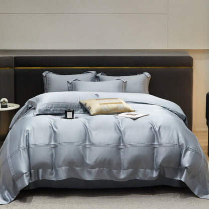 Solid Color 100% Lyocell Tencel Four-Piece Bedding Set – Modern Simplicity