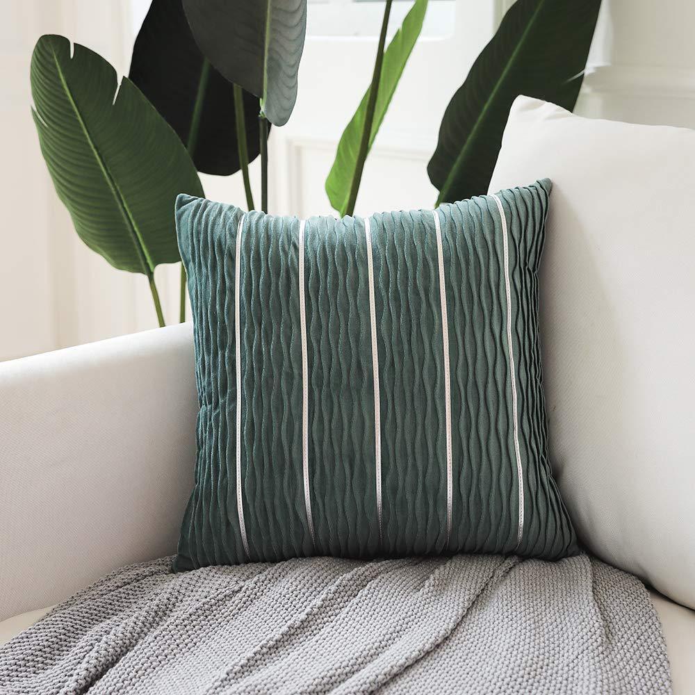Luxury Striped Velvet Pillow Cover – 45x45cm