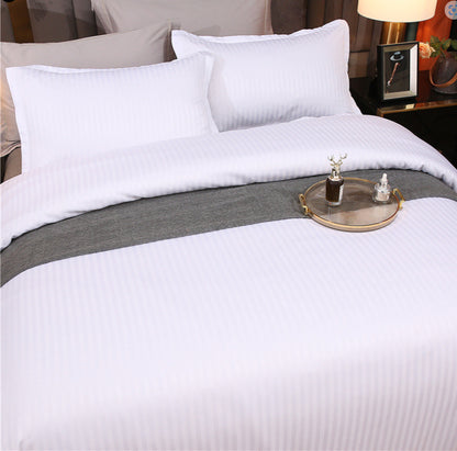 Geometric Flower Bedding Set – Nordic Style Quilt Cover and Pillowcase