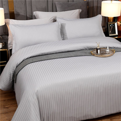 Geometric Flower Bedding Set – Nordic Style Quilt Cover and Pillowcase
