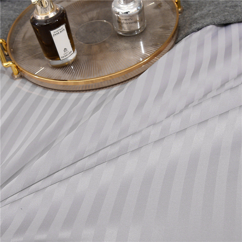 Geometric Flower Bedding Set – Nordic Style Quilt Cover and Pillowcase