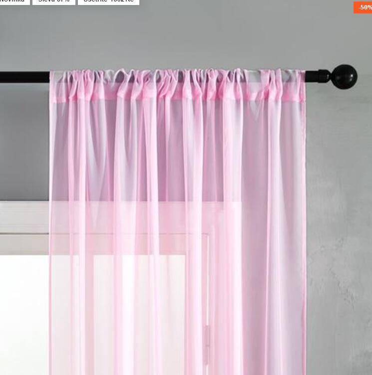 Modern Simple Cotton & Linen Black Window Screen Curtain – Light Transmission
