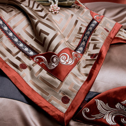 Pure Cotton Chinese Style Classical Brocade Embroidery Bedding Set